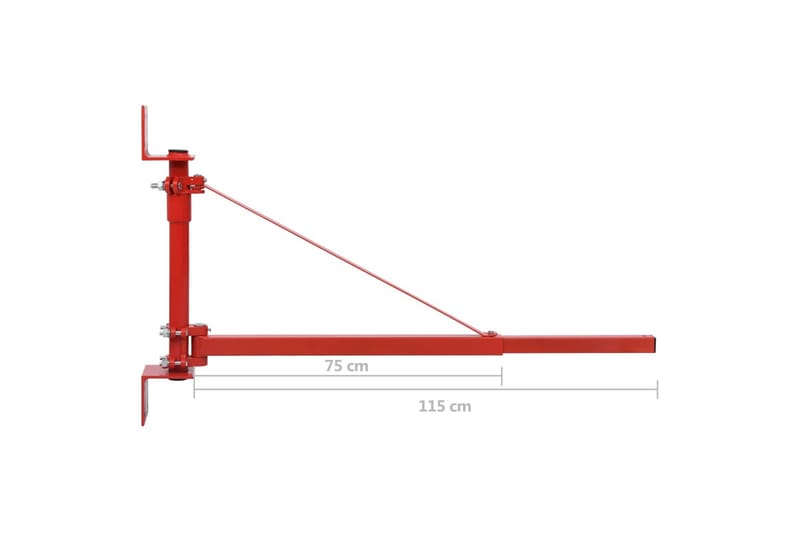 Heiseramme 300-600 kg - Rød - Hus & oppussing - Garasje & verksted - Garasjeinteriør & garasjeoppbevarin