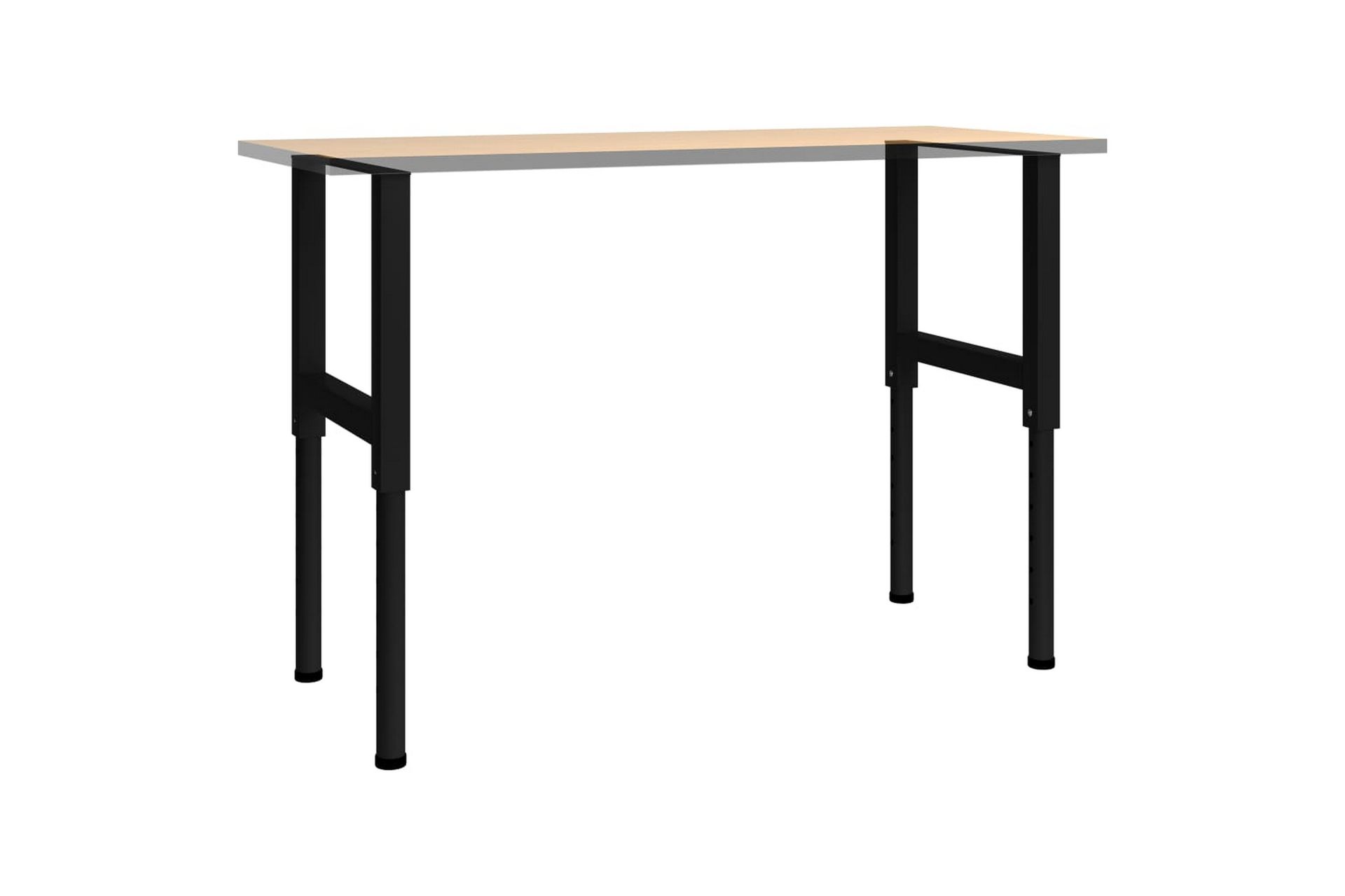 Justerbare arbeidsbenkerammer 2 stk metall 55x(69-95,5)cm - Svart - Hus & oppussing - Garasje & verksted - Garasjeinteriør & garasjeoppbevarin