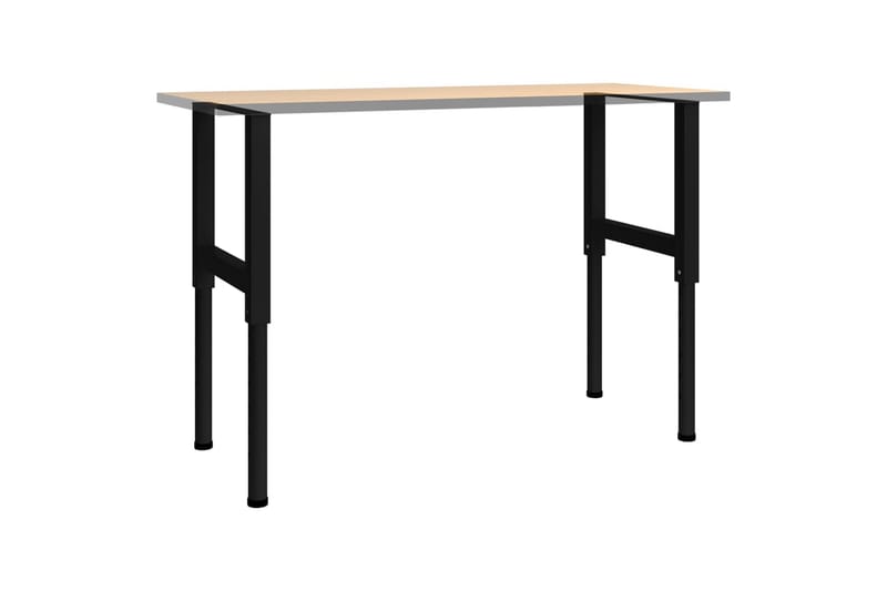 Justerbare arbeidsbenkerammer 2 stk metall 55x(69-95,5)cm - Svart - Hus & oppussing - Garasje & verksted - Garasjeinteriør & garasjeoppbevarin