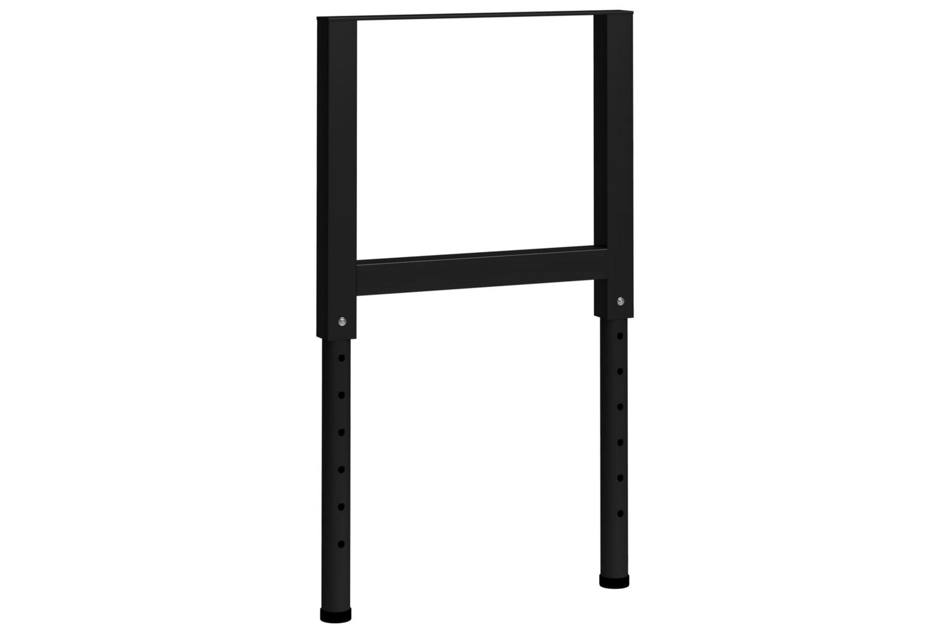 Justerbare arbeidsbenkerammer 2 stk metall 55x(69-95,5)cm - Svart - Hus & oppussing - Garasje & verksted - Garasjeinteriør & garasjeoppbevarin