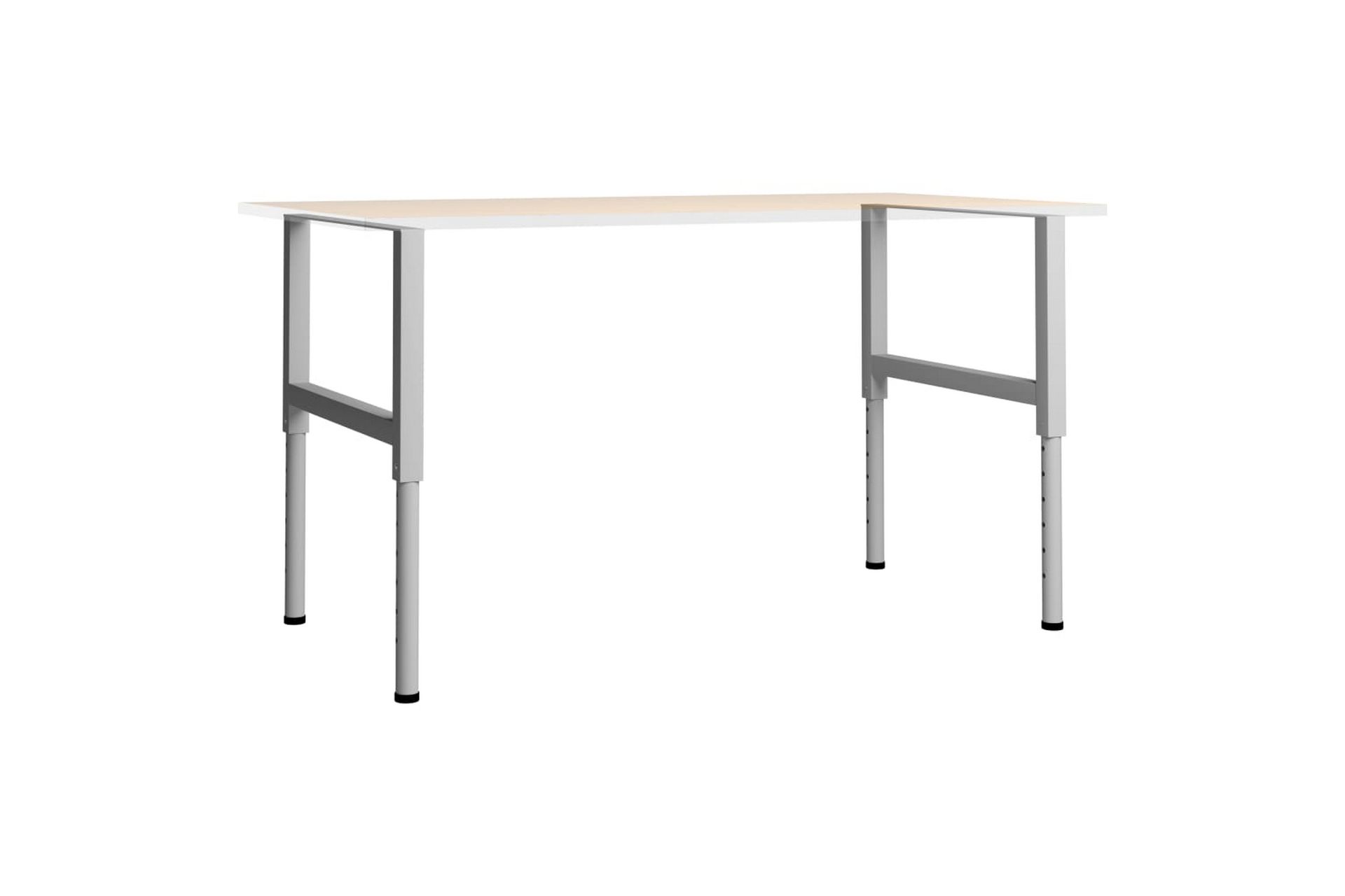 Justerbare arbeidsbenkerammer 2 stk metall 85x(69-95,5)cm - Grå - Hus & oppussing - Garasje & verksted - Garasjeinteriør & garasjeoppbevarin