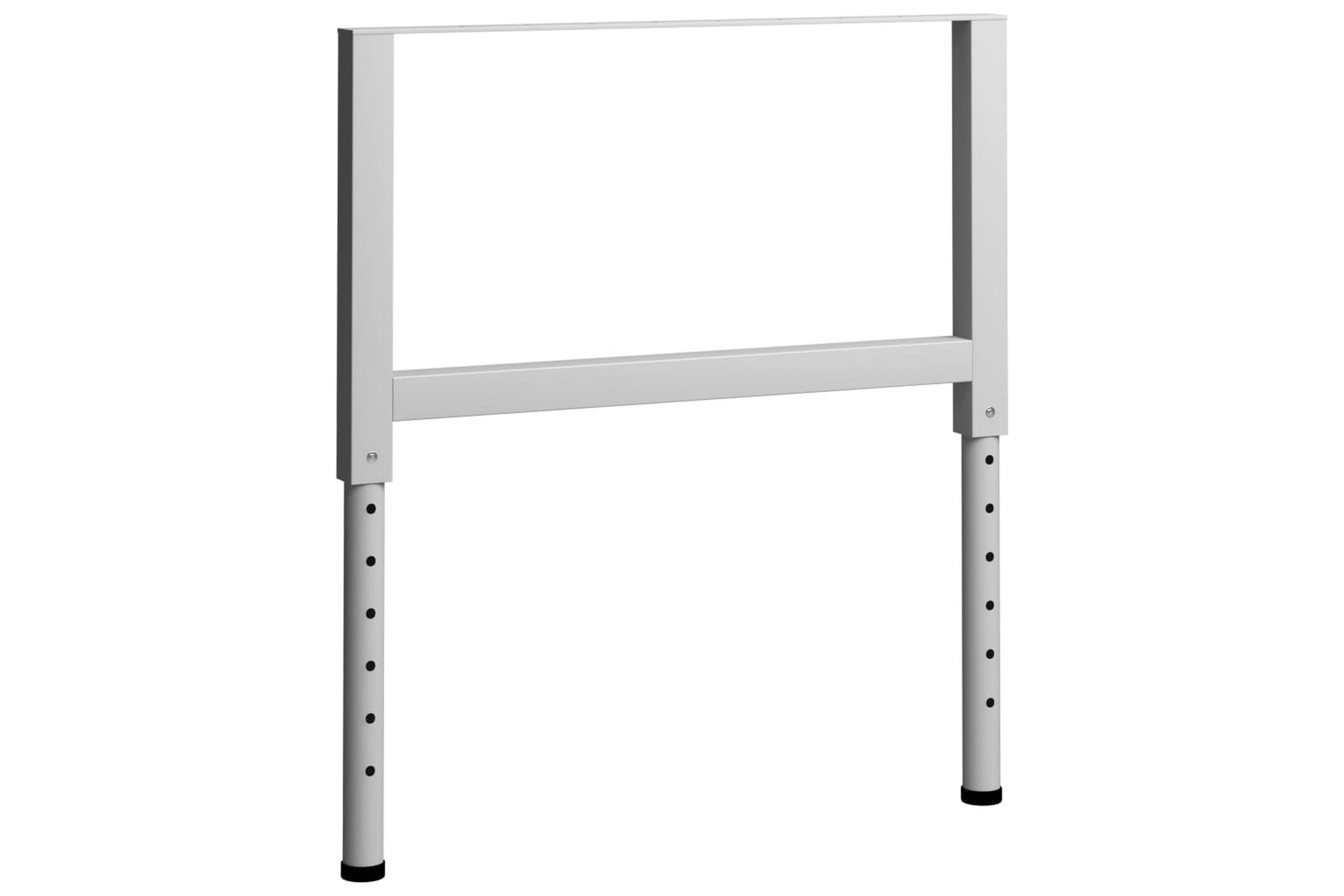 Justerbare arbeidsbenkerammer 2 stk metall 85x(69-95,5)cm - Grå - Hus & oppussing - Garasje & verksted - Garasjeinteriør & garasjeoppbevarin