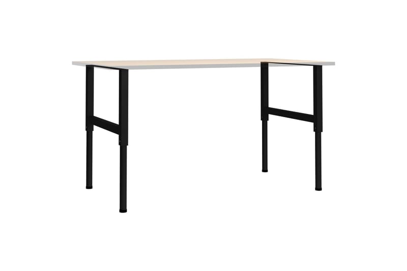 Justerbare arbeidsbenkerammer 2 stk metall 85x(69-95,5)cm - Svart - Hus & oppussing - Garasje & verksted - Garasjeinteriør & garasjeoppbevarin