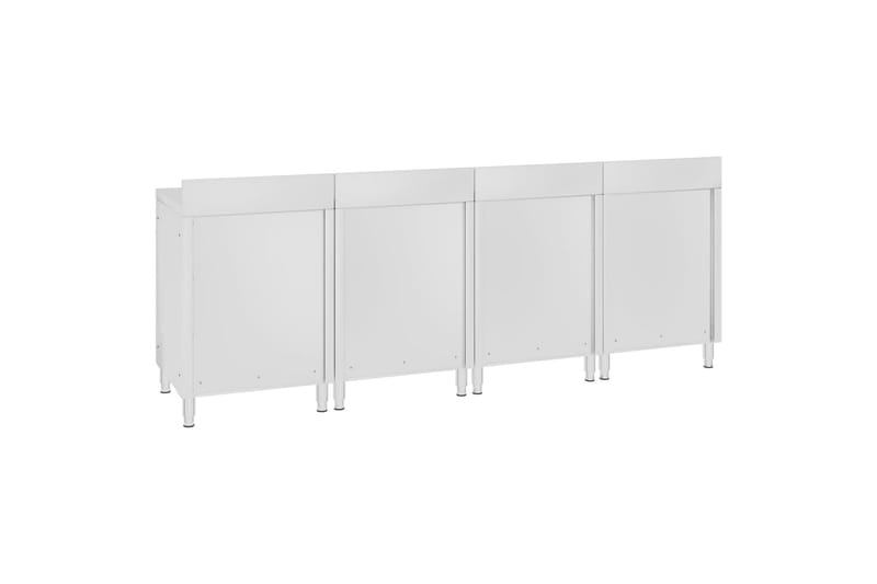 Kommersielt arbeidsbord med skap 240x60x96 cm rustfritt stål - Hus & oppussing - Garasje & verksted - Garasjeinteriør & garasjeoppbevarin