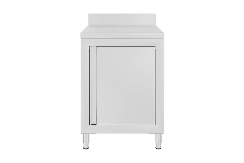 Kommersielt arbeidsbord med skap 60x60x96 cm rustfritt stål - Hus & oppussing - Garasje & verksted - Garasjeinteriør & garasjeoppbevarin
