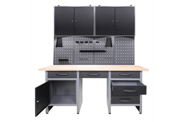 Komplett verkstedssystem Svart - Metalcraft - Hus & oppussing - Garasje & verksted - Garasjeinteriør & garasjeoppbevarin