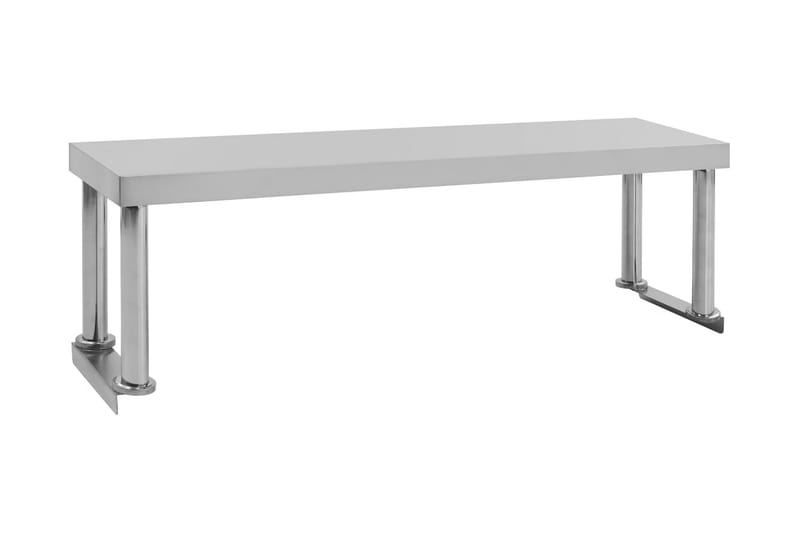 Overhylle til arbeidsbord 120x30x35 cm rustfritt stål - Hus & oppussing - Garasje & verksted - Garasjeinteriør & garasjeoppbevarin