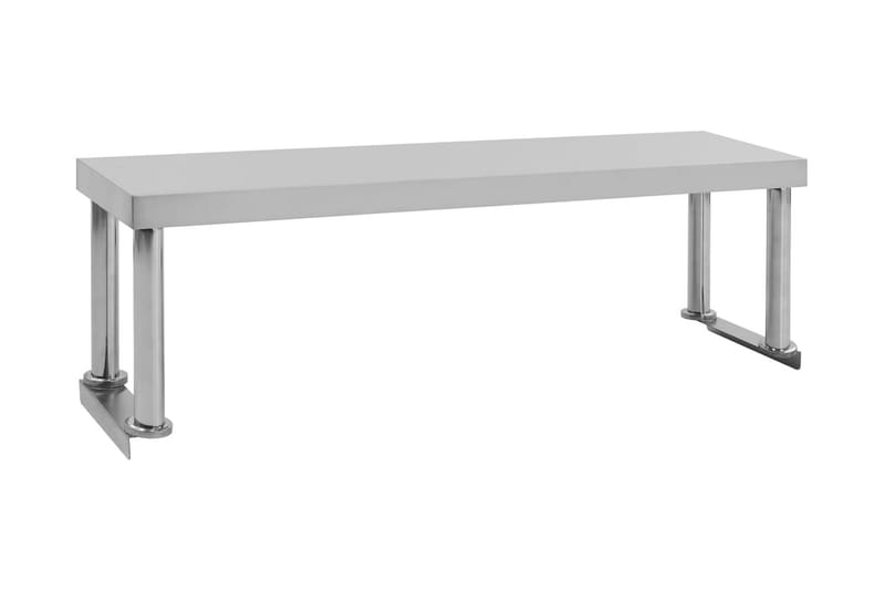Overhylle til arbeidsbord 120x30x35 cm rustfritt stål - Hus & oppussing - Garasje & verksted - Garasjeinteriør & garasjeoppbevarin