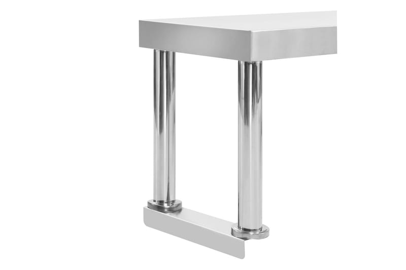 Overhylle til arbeidsbord 120x30x35 cm rustfritt stål - Hus & oppussing - Garasje & verksted - Garasjeinteriør & garasjeoppbevarin