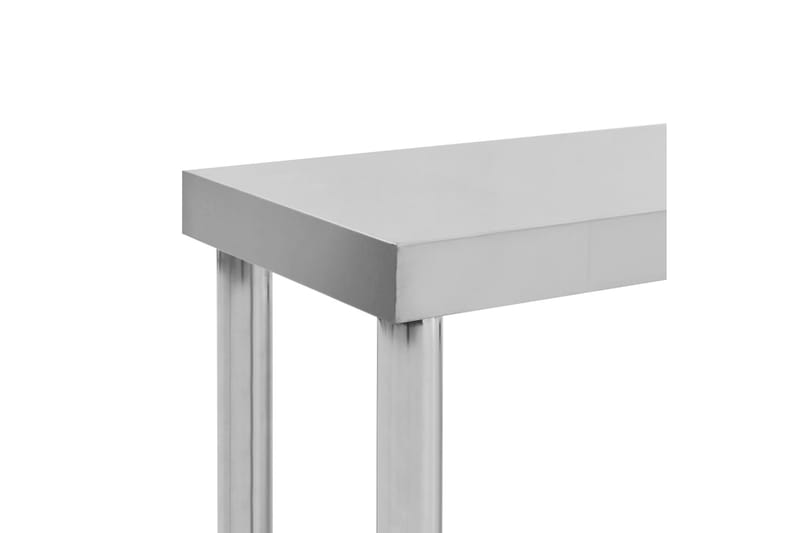 Overhylle til arbeidsbord 120x30x35 cm rustfritt stål - Hus & oppussing - Garasje & verksted - Garasjeinteriør & garasjeoppbevarin