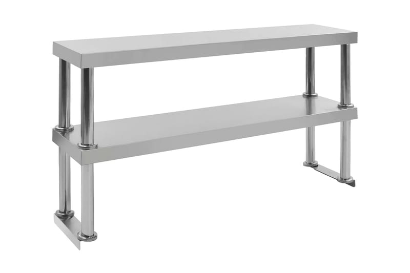 Overhylle til arbeidsbord 2 etasjer 120x30x65cm stål - Hus & oppussing - Garasje & verksted - Garasjeinteriør & garasjeoppbevarin