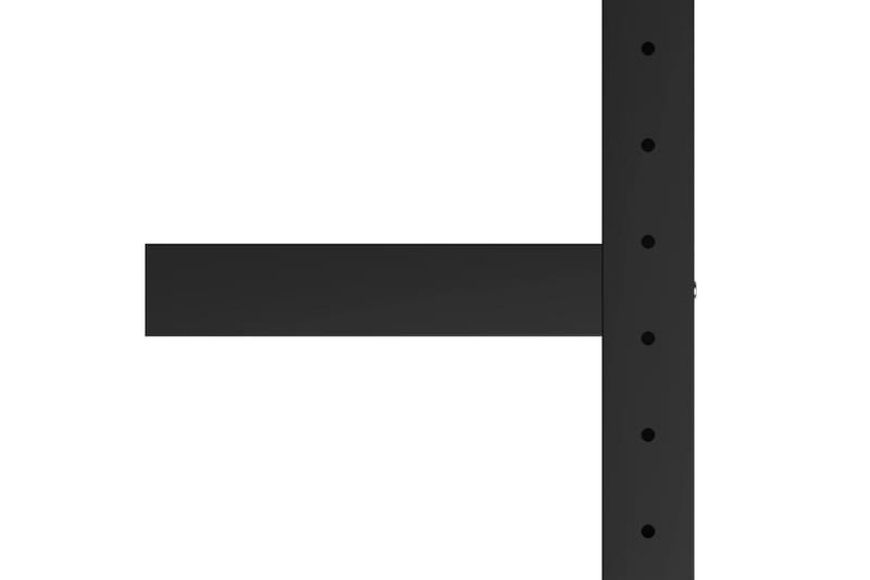 Ramme til arbeidsbenk 150x57x79 cm svart og rød - Svart - Hus & oppussing - Garasje & verksted - Garasjeinteriør & garasjeoppbevarin