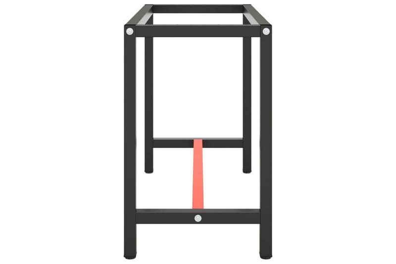 Ramme til arbeidsbenk matt svart og rød 110x50x79 cm metall - Svart - Hus & oppussing - Garasje & verksted - Garasjeinteriør & garasjeoppbevarin