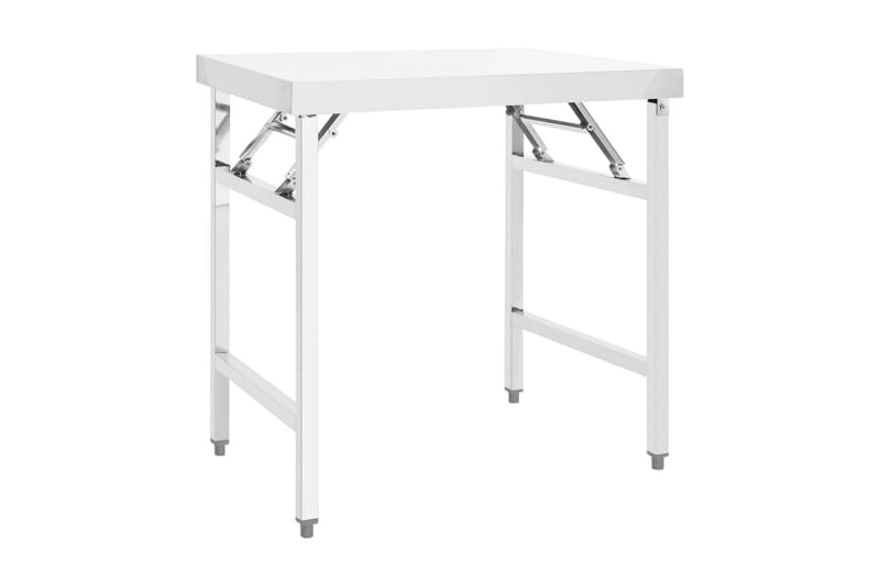 Sammenleggbart arbeidsbord kjøkken 85x60x80cm rustfritt stål - Garasjeinteriør & garasjeoppbevarin - Arbeidsbenk