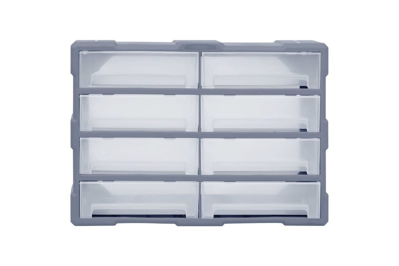 Sortimentskap med 8 store skuffer 52x16x37 cm - Grå - Hus & oppussing - Garasje & verksted - Garasjeinteriør & garasjeoppbevarin