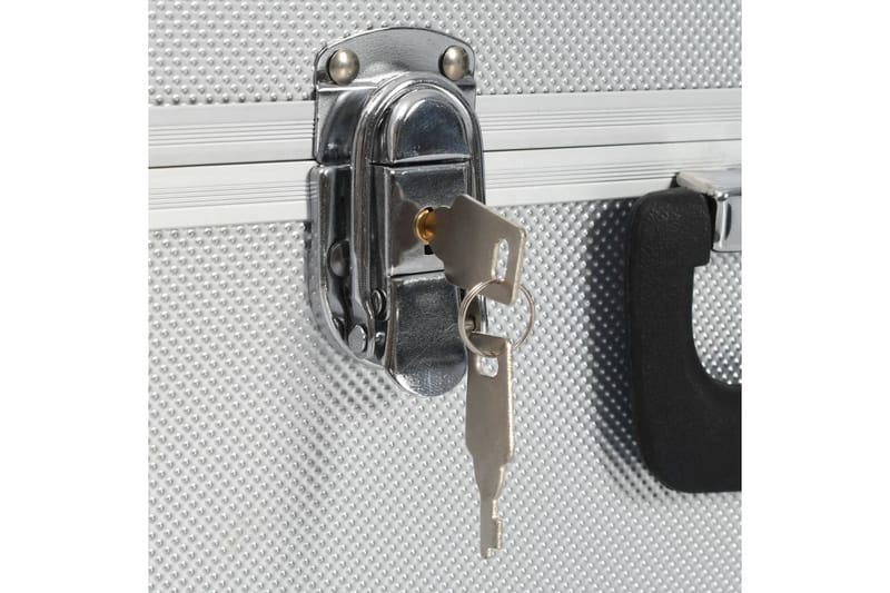 Verktøykasse 43,5x22,5x34 cm sølv aluminium - Silver - Hus & oppussing - Garasje & verksted - Garasjeinteriør & garasjeoppbevarin