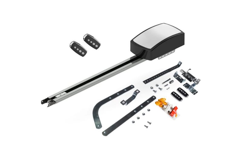 Taksjuppeport med motor 2,4 m, undefined