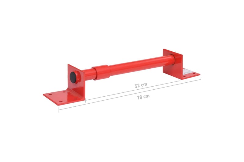 Veggbrakett for svingarm 78 cm - Rød - Garasjeinteriør & garasjeoppbevarin - Vinsj & stropp