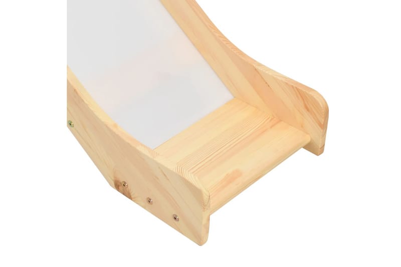 Barneseng med sklie og stige furu 97x208 cm - Brun - Hus & oppussing - Innsynsbeskyttelse & innhegning - Gjerde