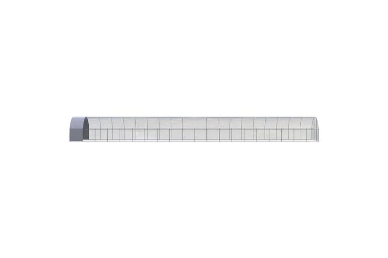 Utend�ørs hønsehus 3x20x2 m galvanisert stål - Silver - Sport & fritid - Til dyrene - Fugl - Hønsehus