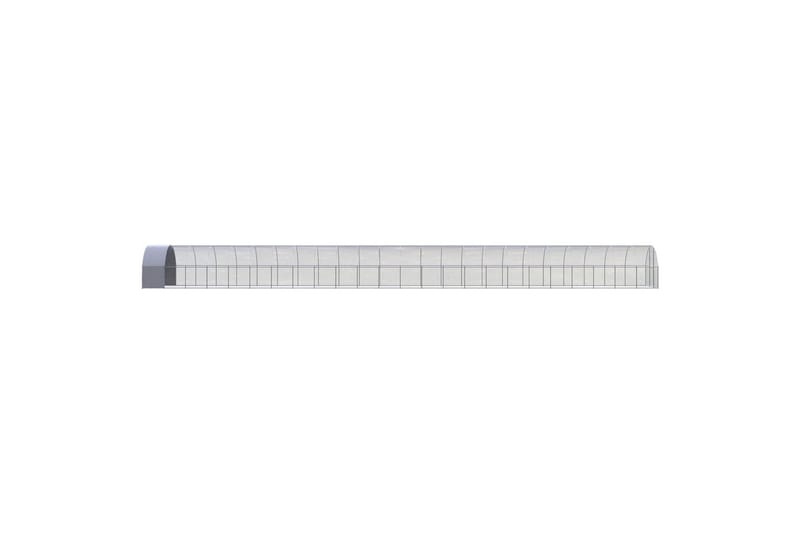 Utend�ørs hønsehus 3x24x2 m galvanisert stål - Silver - Sport & fritid - Til dyrene - Fugl - Hønsehus