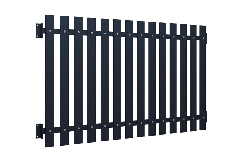 Gjerdepanel antrasitt 170,5x100 cm pulverlakkert stål - Antrasittgrå - Hus & oppussing - Innsynsbeskyttelse & innhegning - Gjerde