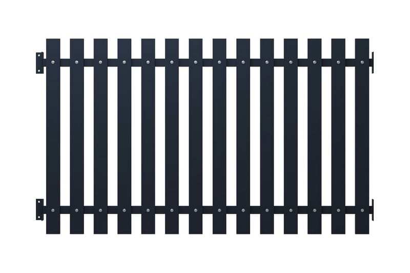 Gjerdepanel antrasitt 170,5x150 cm pulverlakkert stål - Antrasittgrå - Hus & oppussing - Innsynsbeskyttelse & innhegning - Gjerde