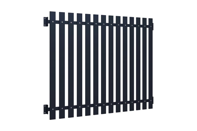 Gjerdepanel antrasitt 170,5x170 cm pulverlakkert stål - Antrasittgrå - Hus & oppussing - Innsynsbeskyttelse & innhegning - Gjerde