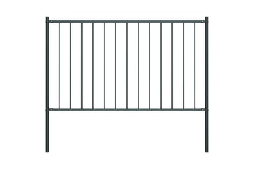 Gjerdepanel m. stolper pulverlakkert stål 1,7x0,75m - Hus & oppussing - Innsynsbeskyttelse & innhegning - Gjerde