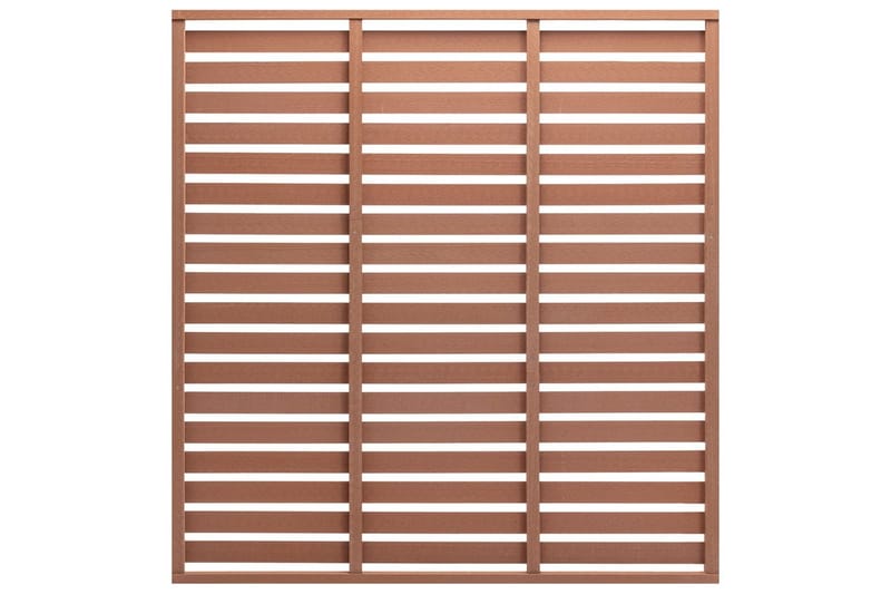 Gjerdepanel WPC 180x180 cm brun - Brun - Hus & oppussing - Innsynsbeskyttelse & innhegning - Gjerde
