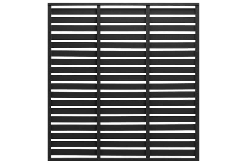 Gjerdepanel WPC 180x180 cm svart - Svart - Hus & oppussing - Innsynsbeskyttelse & innhegning - Gjerde