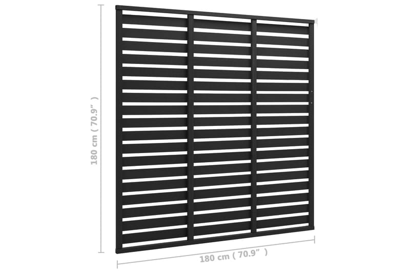 Gjerdepanel WPC 180x180 cm svart - Svart - Hus & oppussing - Innsynsbeskyttelse & innhegning - Gjerde