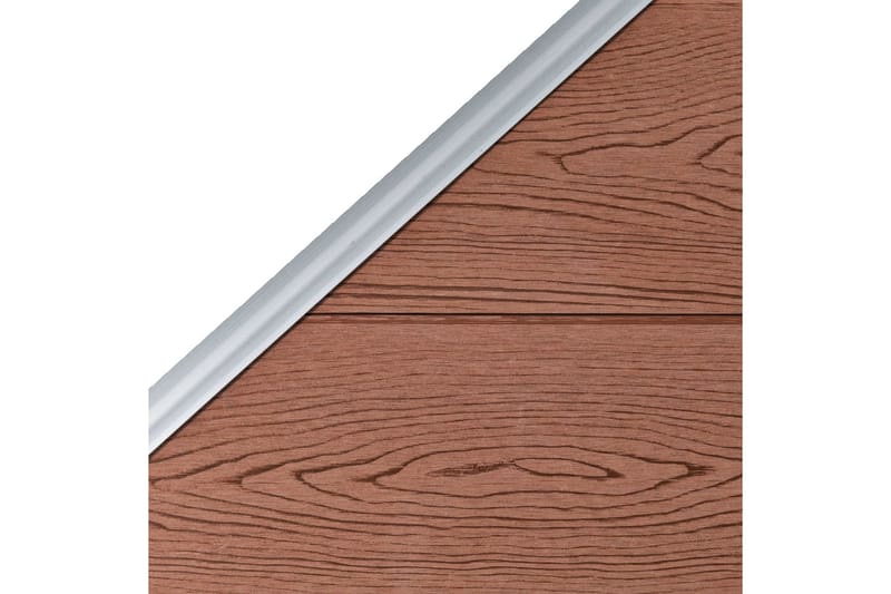 Gjerdepanel WPC 90x(100-180) cm brun - Hus & oppussing - Innsynsbeskyttelse & innhegning - Gjerde