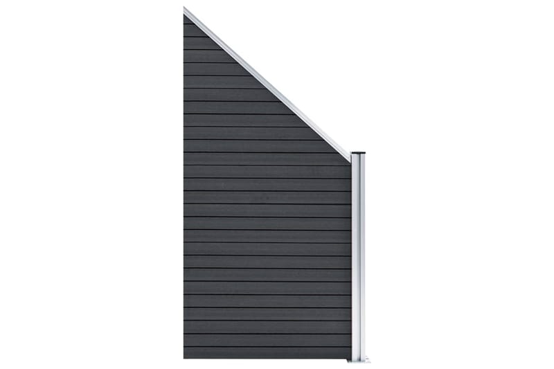 Gjerdepanel WPC 90x(100-180) cm grå - Hus & oppussing - Innsynsbeskyttelse & innhegning - Gjerde