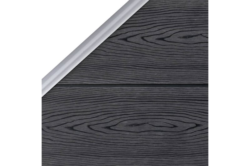 Gjerdepanel WPC 90x(100-180) cm grå - Hus & oppussing - Innsynsbeskyttelse & innhegning - Gjerde
