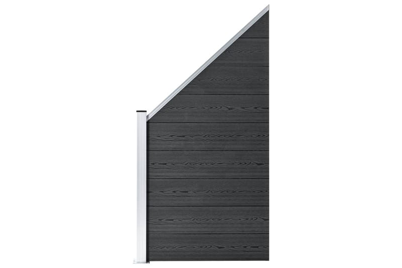 Gjerdepanel WPC 90x(100-180) cm grå - Hus & oppussing - Innsynsbeskyttelse & innhegning - Gjerde