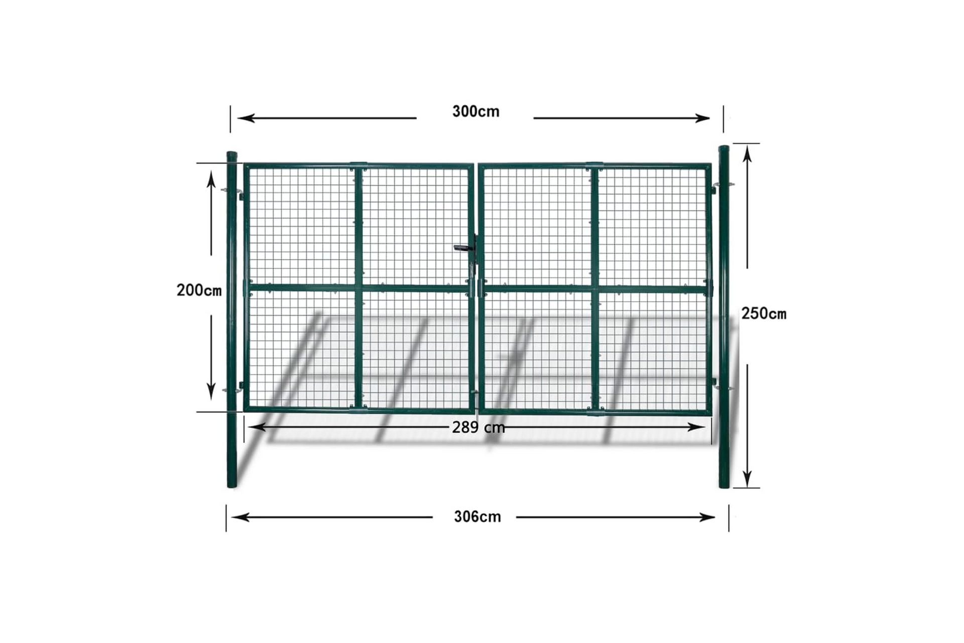Hageport 289 x 200 cm/306 x 250 cm - Hus & oppussing - Innsynsbeskyttelse & innhegning - Gjerde