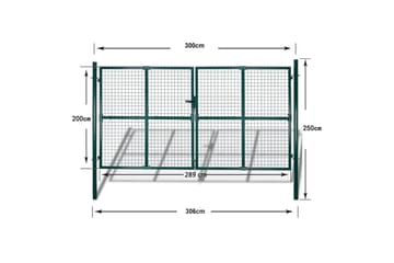 Hageport 289 x 200 cm/306 x 250 cm - Hus & oppussing - Innsynsbeskyttelse & innhegning - Gjerde