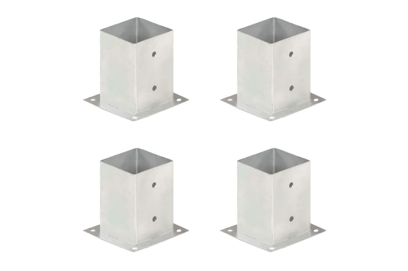 Stolpeankere 4 stk galvanisert metall 101 mm - Hus & oppussing - Innsynsbeskyttelse & innhegning - Gjerde