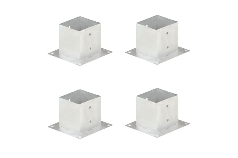 Stolpeankere 4 stk galvanisert metall 141 mm - Hus & oppussing - Innsynsbeskyttelse & innhegning - Gjerde