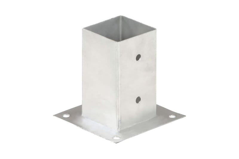 Stolpeankere 4 stk galvanisert metall 81 mm - Hus & oppussing - Innsynsbeskyttelse & innhegning - Gjerde