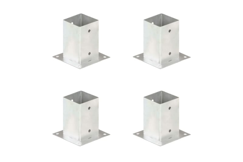 Stolpeankere 4 stk galvanisert metall 91 mm - Hus & oppussing - Innsynsbeskyttelse & innhegning - Gjerde