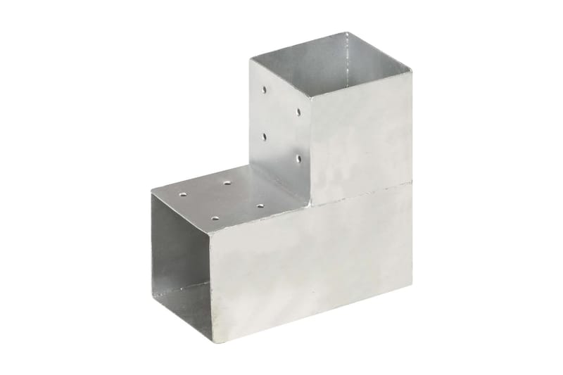 Stolpesko 4 stk L-form galvanisert metall 101x101 mm - Hus & oppussing - Innsynsbeskyttelse & innhegning - Gjerde