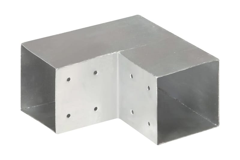 Stolpesko 4 stk L-form galvanisert metall 101x101 mm - Hus & oppussing - Innsynsbeskyttelse & innhegning - Gjerde