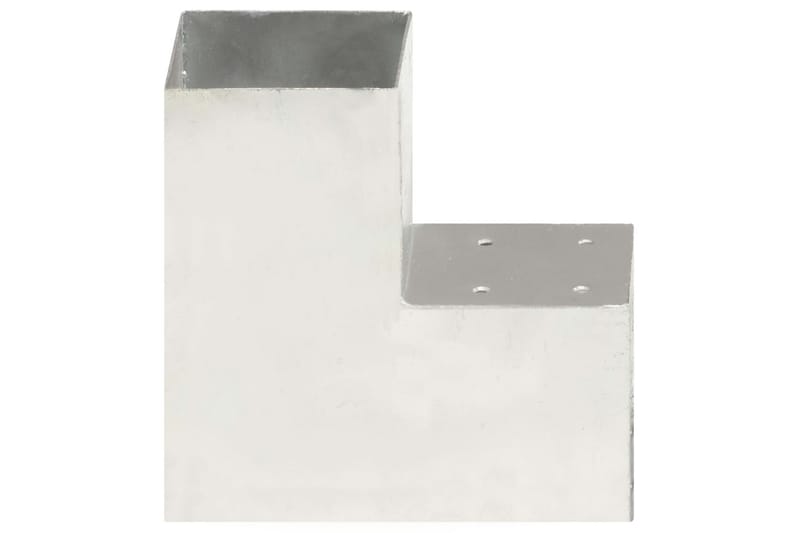 Stolpesko 4 stk L-form galvanisert metall 101x101 mm - Hus & oppussing - Innsynsbeskyttelse & innhegning - Gjerde