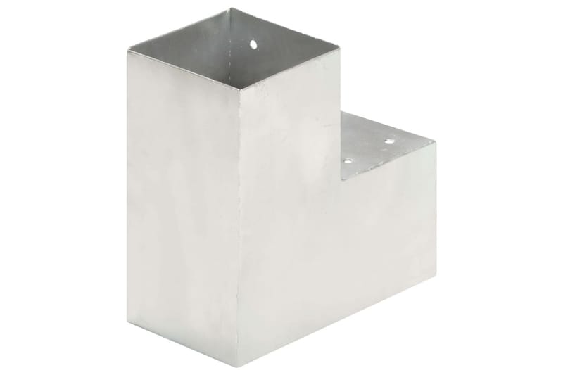 Stolpesko 4 stk L-form galvanisert metall 101x101 mm - Hus & oppussing - Innsynsbeskyttelse & innhegning - Gjerde