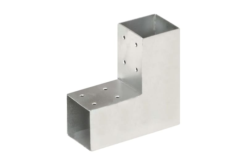 Stolpesko 4 stk L-form galvanisert metall 71x71 mm - Hus & oppussing - Innsynsbeskyttelse & innhegning - Gjerde