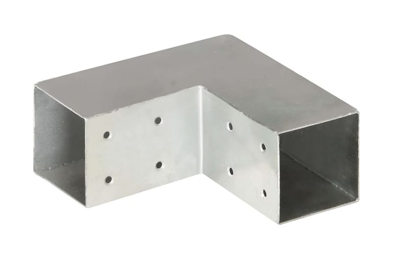 Stolpesko 4 stk L-form galvanisert metall 71x71 mm - Hus & oppussing - Innsynsbeskyttelse & innhegning - Gjerde
