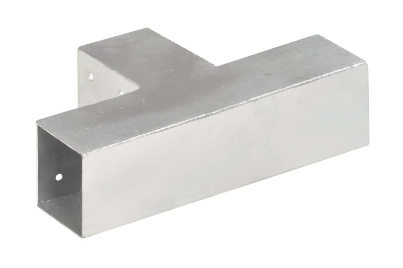Stolpesko 4 stk T-form galvanisert metall 71x71 mm - Hus & oppussing - Innsynsbeskyttelse & innhegning - Gjerde
