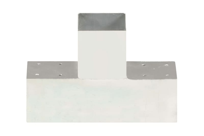 Stolpesko 4 stk T-form galvanisert metall 91x91 mm - Hus & oppussing - Innsynsbeskyttelse & innhegning - Gjerde